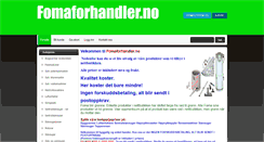 Desktop Screenshot of fomaforhandler.no